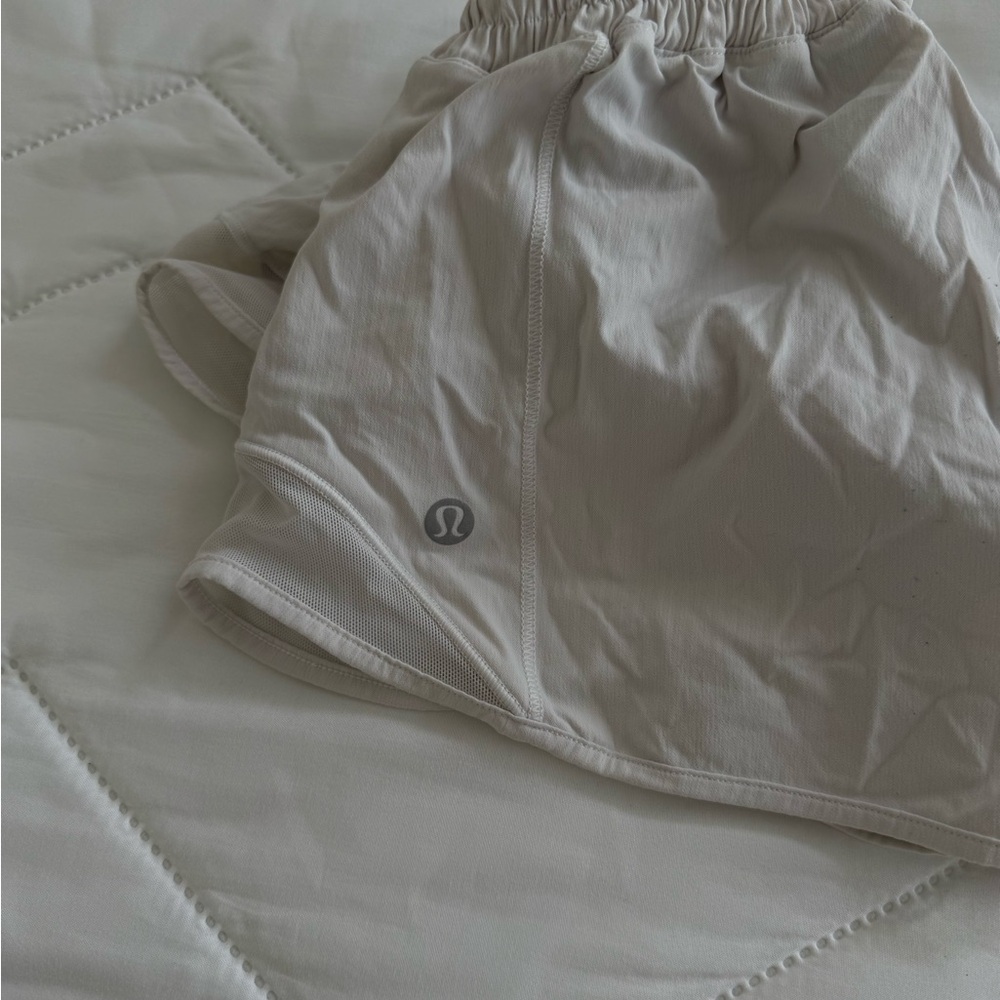 lululemon athletica white hotty hot 2.5 Athletic Shorts